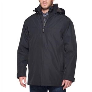 Weatherproof Men's‎ Black Stretch Tech Windproof Water Resistant Jacket Size XXL